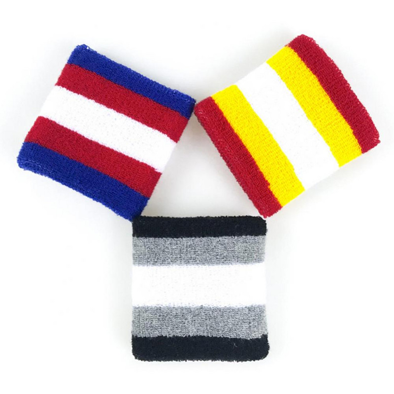 2 bucăți unisex sport bandă anti-transpirație brățară protector pentru încheietura mâinii sală de gimnastică alergare sport de siguranță pentru încheietura mâinii bretetă bandaj înfășurat