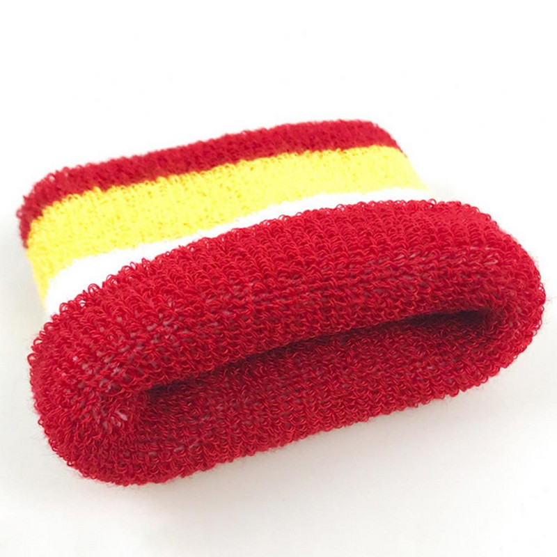 2 bucăți unisex sport bandă anti-transpirație brățară protector pentru încheietura mâinii sală de gimnastică alergare sport de siguranță pentru încheietura mâinii bretetă bandaj înfășurat