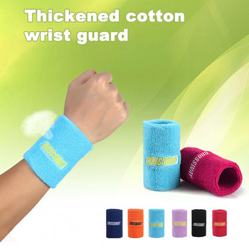 1 ΤΕΜ. Πολύχρωμο βαμβακερό Unisex Αθλητικό μπαστούνι Wristband Wrist Protector Gym Running Sport Safety Στήριγμα καρπού Brace Wrap Bandage