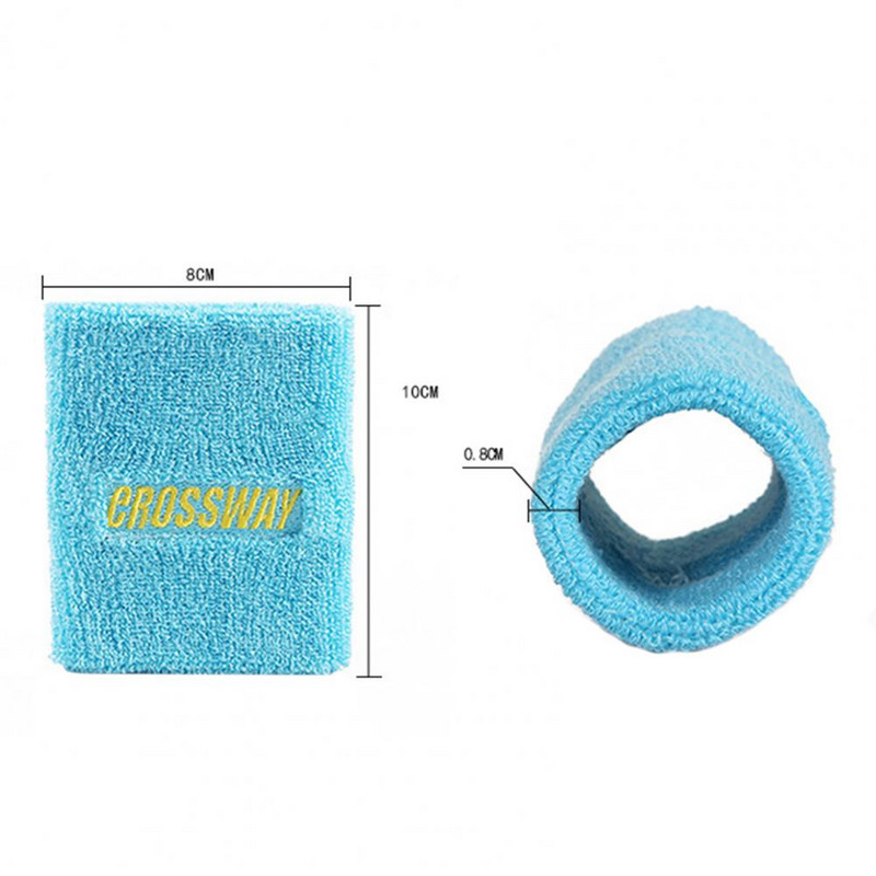 1 tk värviline puuvillane unisex sportlik dressipael käepael randmekaitse jõusaalis jooksmine sportlik ohutus randmetugi traksidega mähisside