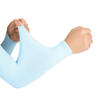 1 чифт Дамски охлаждащи анти-UV шофиращи ръкави за ръце Момичета Слънцезащитни калъфи за ръце за дами Бягане Езда Спорт на открито