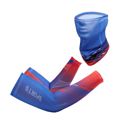 2023Uus Ice Silk Sleeve päikesekaitsekreem mansett UV päikesekaitsega varrukad libisemisvastased meeste naiste pikad kindad õues, lahe sport jalgrattasõit