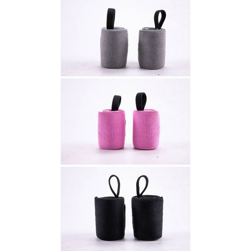 Támogatás Fitnesz Erőemelés Biztonsági kötszer Pakolások pántok Csuklótámasz Állítható pakolások Csuklópánt Pamut izzasztószalag