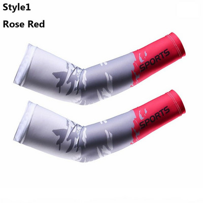 2 бр. Спортни компресионни ръкави за ръце Калъф за бягане UV защита от слънце Риболов на открито Колоездене Готини ръкави за скриване на татуировки