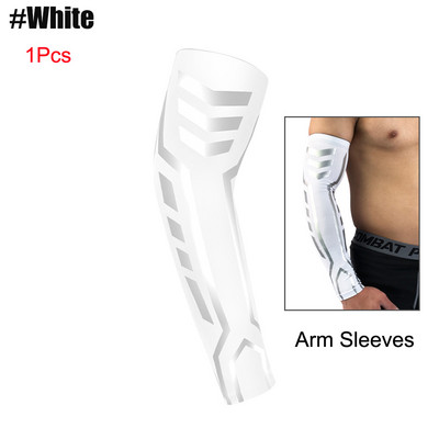 1 db Sport kompressziós kar ujjak, nedvességelvezető, nagy karmelegítők futáshoz, kerékpározáshoz, atlétikai vagy általános nők, férfiak számára