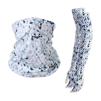 Õues kasutatavad päikesekaitsevarrukad ja rinnatükiga kombineeritud rattasõidu- ja spordikaitse, kaks-ühes ülikonna kalapüügi peapaela varrukad