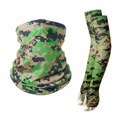 Õues kasutatavad päikesekaitsevarrukad ja rinnatükiga kombineeritud rattasõidu- ja spordikaitse, kaks-ühes ülikonna kalapüügi peapaela varrukad