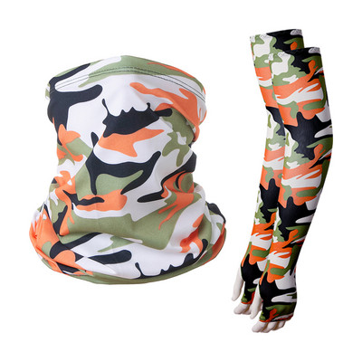 Õues kasutatavad päikesekaitsevarrukad ja rinnatükiga kombineeritud rattasõidu- ja spordikaitse, kaks-ühes ülikonna kalapüügi peapaela varrukad