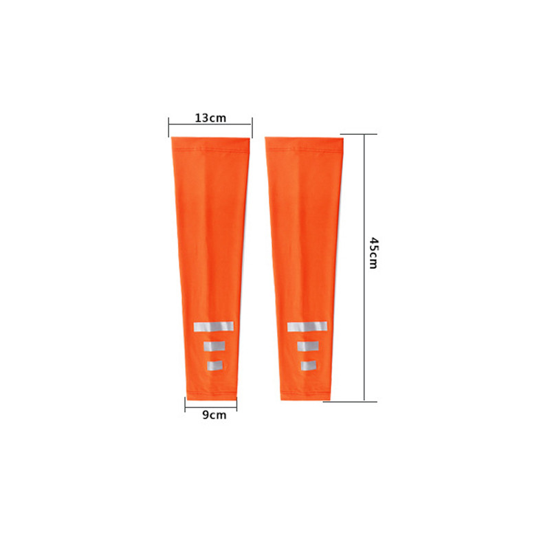 2PCS Ljeto UV zaštita od sunca Ženski rukavi za ruke Reflektirajući noćni biciklizam Trčanje Grijači za ruke Navlaka Muški sportski štitnici za ruke Manžeta