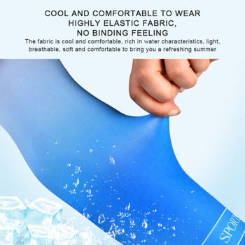 Унисекс Компресия Охлаждане UV защита Слънчеви ръкави Дълго покритие за ръце Противоплъзгащи нагреватели за спорт на открито Слънцезащитен капак