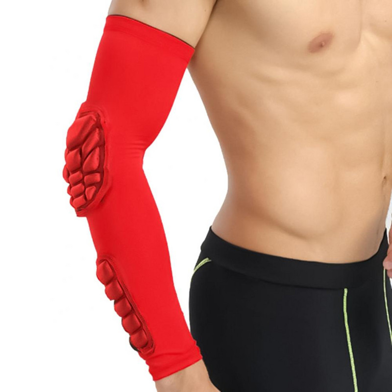 1 db sport kosárlabda futball csúszásgátló ütközésgátló könyöktámasz Elasztikus védőbetét kosárlabda karvédő hüvely