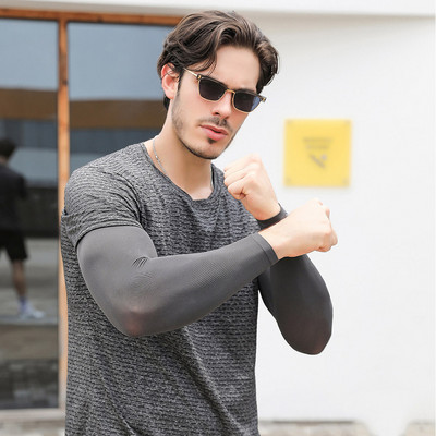 2db XXL hűtőkar ujjak huzat Sport futás UV napvédelem kültéri férfi horgászat kerékpározás ujjú fitnesz karmelegítő X045