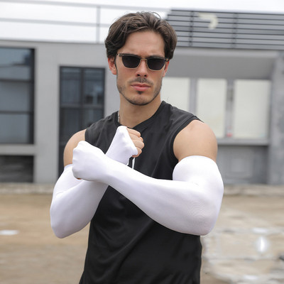 2db XXL hűtőkar ujjak huzat Sport futás UV napvédelem kültéri férfi horgászat kerékpározás ujjú fitnesz karmelegítő X045