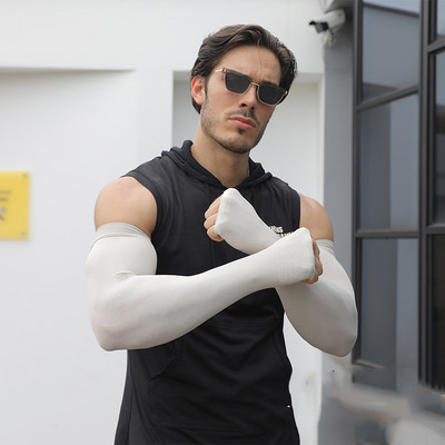 2db XXL hűtőkar ujjak huzat Sport futás UV napvédelem kültéri férfi horgászat kerékpározás ujjú fitnesz karmelegítő X045