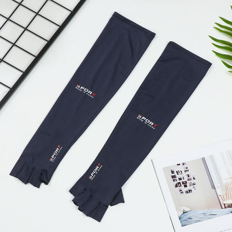 Kiváló minőségű meghajtó, légáteresztő UV-sugárzás elleni lovaglókesztyűk jéghüvely karvédők jégkar ujjak ötujjas