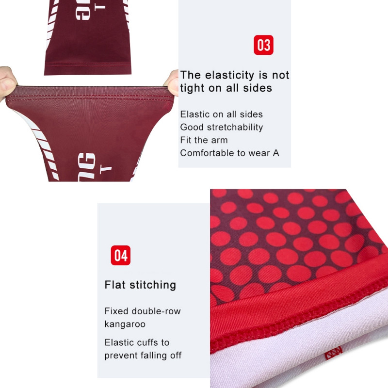 Karhüvely Felnőtt Gyermek Poliészter Nedvességelvezető Légáteresztő Hűtő Napernyő Kéz könyökvédő Huzat Kerékpározás