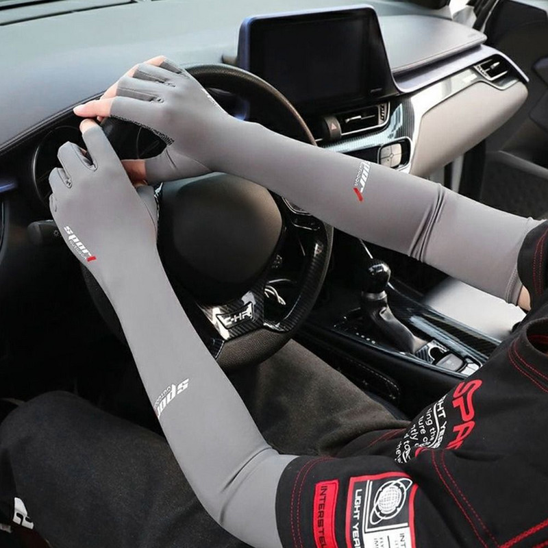 1 ζεύγος μανίκια ψυκτικού βραχίονα Κάλυμμα Γυναικείο Αντρικό Αθλητικό τρέξιμο UV Sun Protection Μανίκια για ψάρεμα για ποδηλασία εξωτερικού χώρου