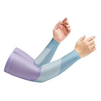 2 tk Kontrastsed värvid Unisex jahutusvarrukad Hingavad UV-kaitse Jooksuvarre kate Jalgratta käekaitsed peidus tätoveeringuks