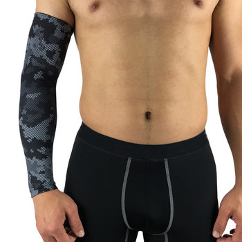 Ανδρικά μανίκια μπράτσας Cooling Outdoor Cycling Running UV Sun Protection Nylon Camouflag Sleeves Cooling for Hide Tattoos 1/2/4/6/8/10τμχ