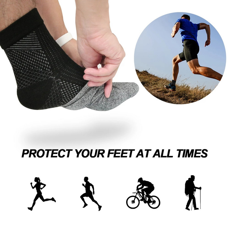 Foot angel anti-fatigue compression jalavarrukas pahkluu toetamine Jooksutsükkel Korvpall Spordisokid Välitingimustes Meeste Pahkluu traksidega sokid
