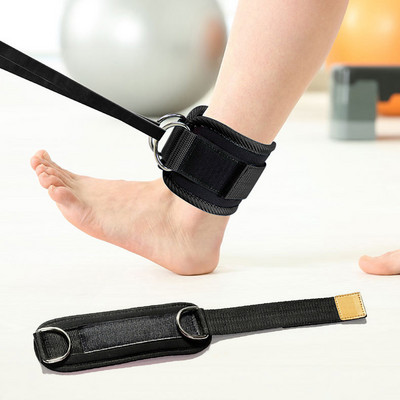 Fitness pahkluu rihmad D-rõngas Reguleeritav pahkluu kaitserihm Sport puusalihased jalad Jõusaal Treening Treening Sport Ohutus Kaitsevarustus