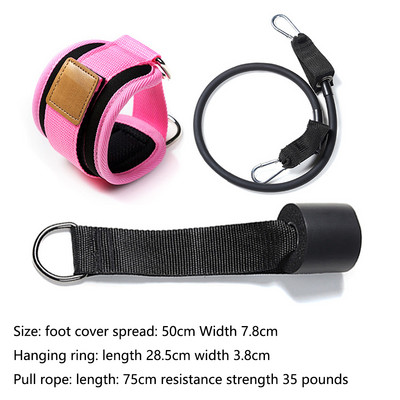 Fitness pahkluu rihmad D-rõngas Reguleeritav pahkluu kaitserihm Sport puusalihased jalad Jõusaal Treening Treening Sport Ohutus Kaitsevarustus