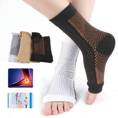 Άνετη υποστήριξη ποδιών κατά της κούρασης Συμπιεστικές κάλτσες αστραγάλου ανακουφίζουν από το πρήξιμο Γυναικείες ανδρικές αθλητικές κάλτσες κατά της κούρασης