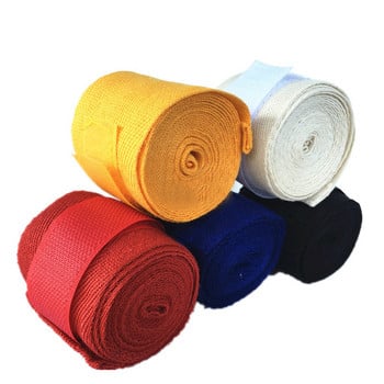 1 τεμ. Cotton Boxing Bandage 250cm*5cm Wrist Wraps Combat Protect Gear Boxing Kickboxing Fighting Muay Thai Handwraps Training