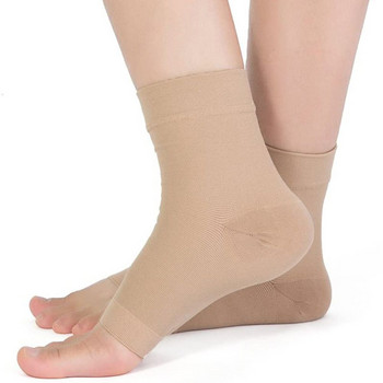 1 Ζεύγος μανίκια κάλτσες πελματιαίας απονευρωσίτιδας, κάλτσες συμπίεσης 30-40 mmHg για υποστήριξη αστραγάλου, αποκατάσταση τραυματισμών, ανακουφίζει από το πρήξιμο Γυναίκες άνδρες