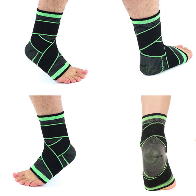 1 buc. gleznă pentru sport, curea de compresie, mâneci, țesătură 3D, bandaj elastic, echipament de protecție pentru picioare, gimnastică, fitness, gleznă