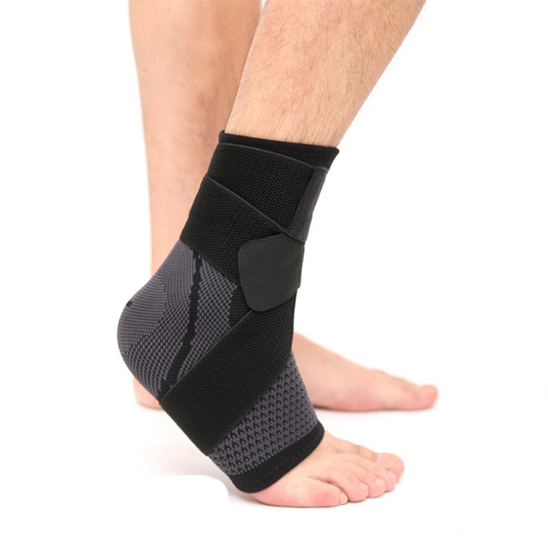 1 buc. gleznă pentru sport, curea de compresie, mâneci, țesătură 3D, bandaj elastic, echipament de protecție pentru picioare, gimnastică, fitness, gleznă