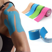 Elastīga muskuļu plāksteris sporta lente kinezioloģiskā lente muskuļu krūšu plāksteris pārsējs sporta zāle Medicīniskā muskuļu sāpju mazināšana ceļgalu aizsargi