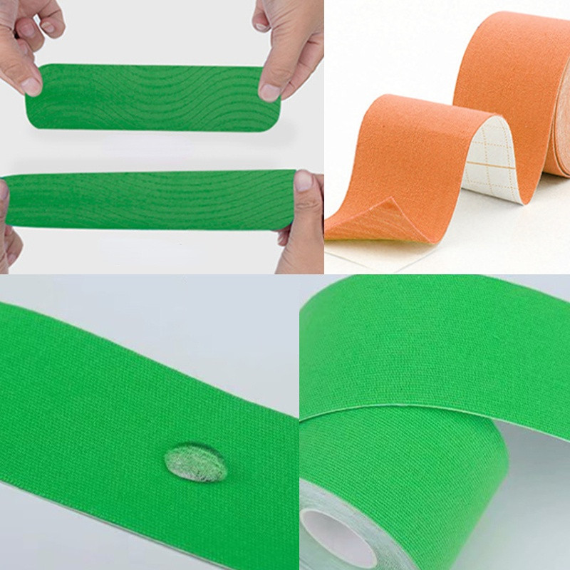 Elastīga muskuļu plāksteris sporta lente kinezioloģiskā lente muskuļu krūšu plāksteris pārsējs sporta zāle Medicīniskā muskuļu sāpju mazināšana ceļgalu aizsargi