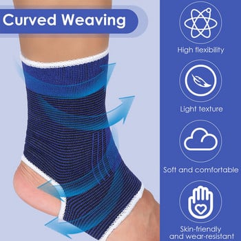 1 ζευγάρι Super Soft Ankle Support Protection Gym Running Protection Foot Bandage Elastic Ankle Guard Guard Sport Fitness Support