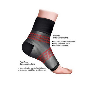 2 бр. Подпора за компресия на глезена Еластичен дишащ ръкав за възстановяване от наранявания Болки в ставите на краката Баскетбол Футболни спортни чорапи