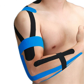 Кинезиологична лента с 3 размера Kinesio Еластична превръзка Еластична лента за атлетично възстановяване за облекчаване на мускулни болки Спортна фитнес превръзка