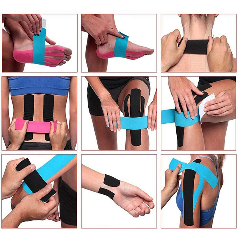 3 suuruse kinesioloogiline teip Kinesio elastne side Sportlik taastav elastne teip lihasvalu leevendamiseks Sport Fitness side