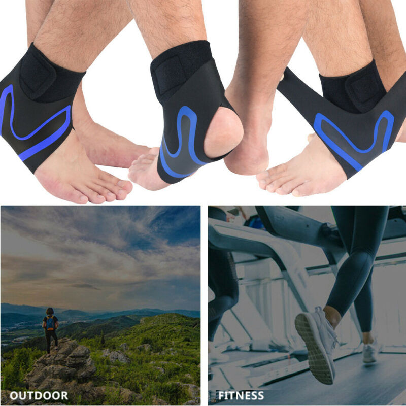 1 buc Suport gleznă pentru sport Elastic de înaltă protecție pentru bărbați Echipament de susținere pentru gleznă sportivă Bărbați de siguranță pentru alergare Baschet Tampoane pentru gleznă