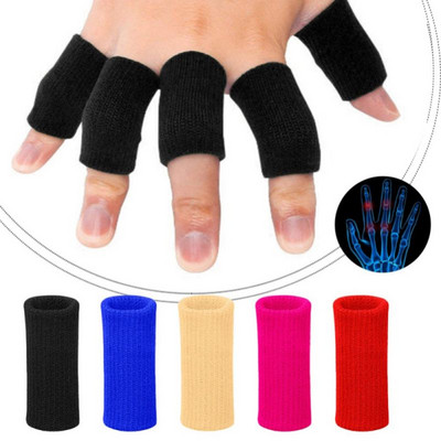 10 tk/komplekt Võrkpalli sulgpalli sõrmevarrukad pestavad kaitsvad sõrmeotstega kaitsvad traksid toetavad spordikaitset