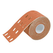 1 rolă de bandă de kinesiologie perforată, elastică, respirabilă, pentru sporturi sportive, susținere pentru genunchi pentru cot, ameliorarea mușchilor, recuperare