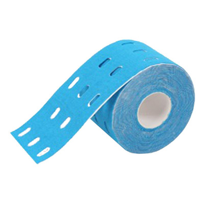 1 rolă de bandă de kinesiologie perforată, elastică, respirabilă, pentru sporturi sportive, susținere pentru genunchi pentru cot, ameliorarea mușchilor, recuperare