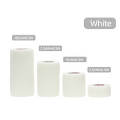 Kindmax Bijeli netkani sportski zavoji Elastični samoljepljivi zavoji za stopala Prsti Gležanj Ozljede ruku Sportska potpora za jastučiće za koljena