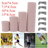 1rulliga elastne sideme mähis klambritega Haavaside välisspordis, nikastuste ravimiseks esmaabikomplektide jaoks kaitsev side