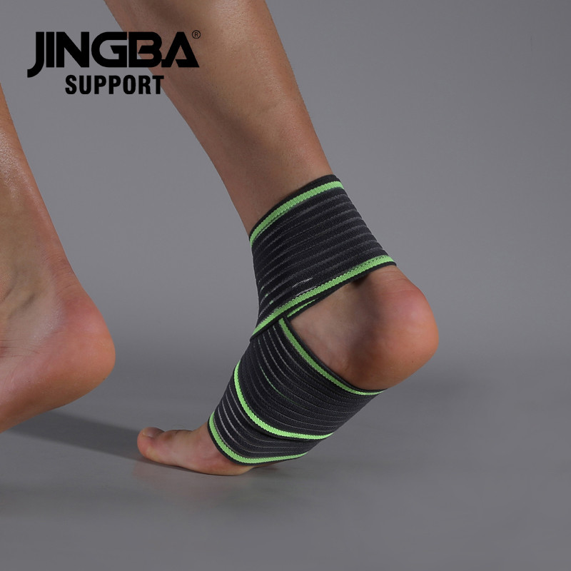 JINGBA SUPPORT 1 DB Bokatámasz Fitness Sport Gym Nyomott kötés Bokamerevítő Tobillera Deportiva Drop Shipping