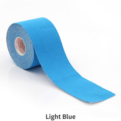 2.5CM*5M Кинезиологична лента Еластична лента за атлетично възстановяване Наколенка Облекчаване на мускулната болка Наколенки Поддръжка за фитнес зала Фитнес превръзка