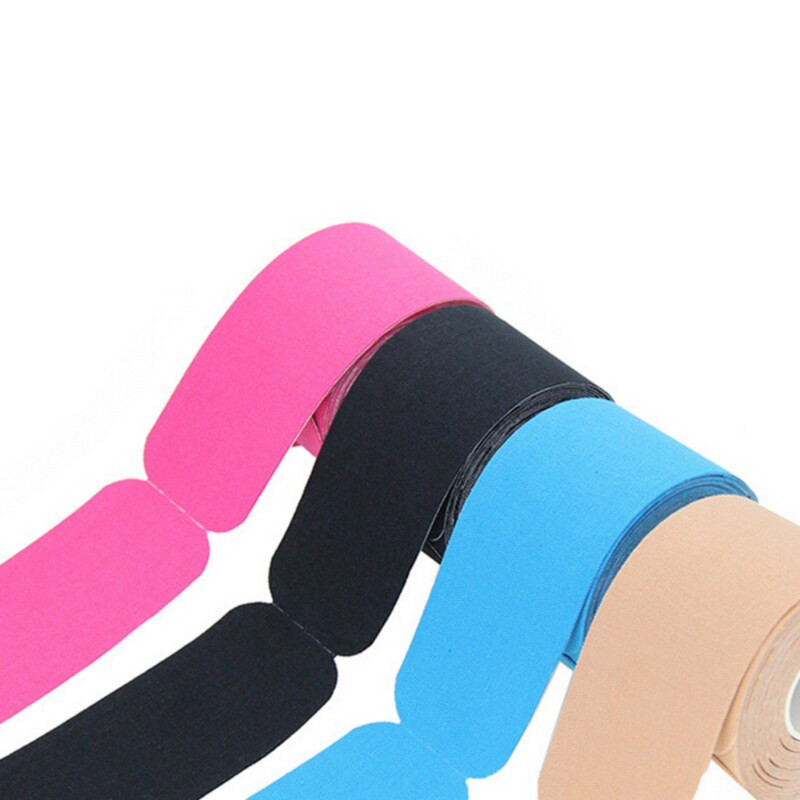 2.5CM*5M Кинезиологична лента Еластична лента за атлетично възстановяване Наколенка Облекчаване на мускулната болка Наколенки Поддръжка за фитнес зала Фитнес превръзка