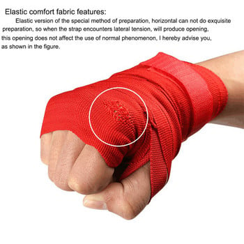 Hot Sale 2,5m Hand Wraps Box Sanda Επίδεσμοι καρπού Strap Pad Γάντι γυμναστικής Άνετη προστασία από βαμβάκι Stretch Fist χαμηλότερη τιμή