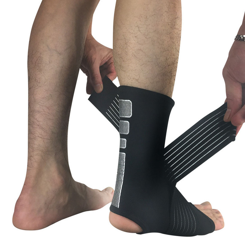 GOBYGO 1TK jalgpall korvpall pahkluu tugi Taekwondo elastne pahkluu venitus traksidega mähis rihmad kaitse kaitse raskuste tõstmine