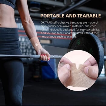Kindmax Purple Non-woven αθλητικοί επίδεσμοι Ελαστικοί αυτοκόλλητοι επίδεσμοι για πόδι δάχτυλο στον αστράγαλο Τραυματισμός αθλητικού επιγονατίου