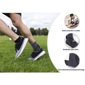 1 τεμ. Στήριγμα αστραγάλου Αθλητικές κάλτσες ποδιών Συμπιεστική στήριξη Μανίκι ελαστικό αναπνεύσιμο για αποκατάσταση τραυματισμών Πόνος στις αρθρώσεις Υποστήριξη αστραγάλου